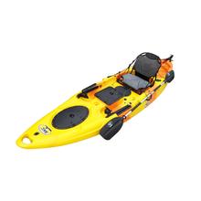 BKC UH-RA220 11 Foot 6 Angler Sit On Top Fishing Kayak (2pc Paddles, Seat & Rudder)-Kayak Shops